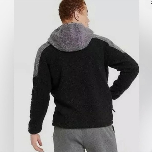 all in motion Men’s Two Tone Sherpa Full Zip Jacket NWT - Picture 2 of 7